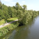 Die Ruhr war auf weiten Strecken stark begradigt und wies eine erhebliche Fließgeschwindigkeit auf (Foto: J. Schelte).